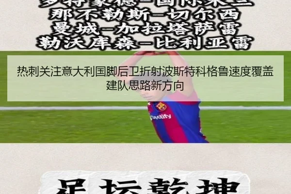 热刺关注意大利国脚后卫折射波斯特科格鲁速度覆盖建队思路新方向